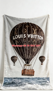 LV Balloon Voyage Blanket Luxury Sky Journey Throw 155